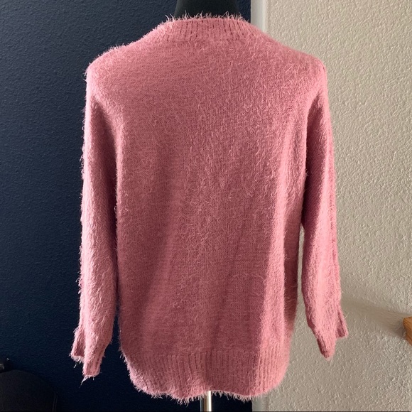 Pink Fuzzy Sweater - Picture 4 of 5
